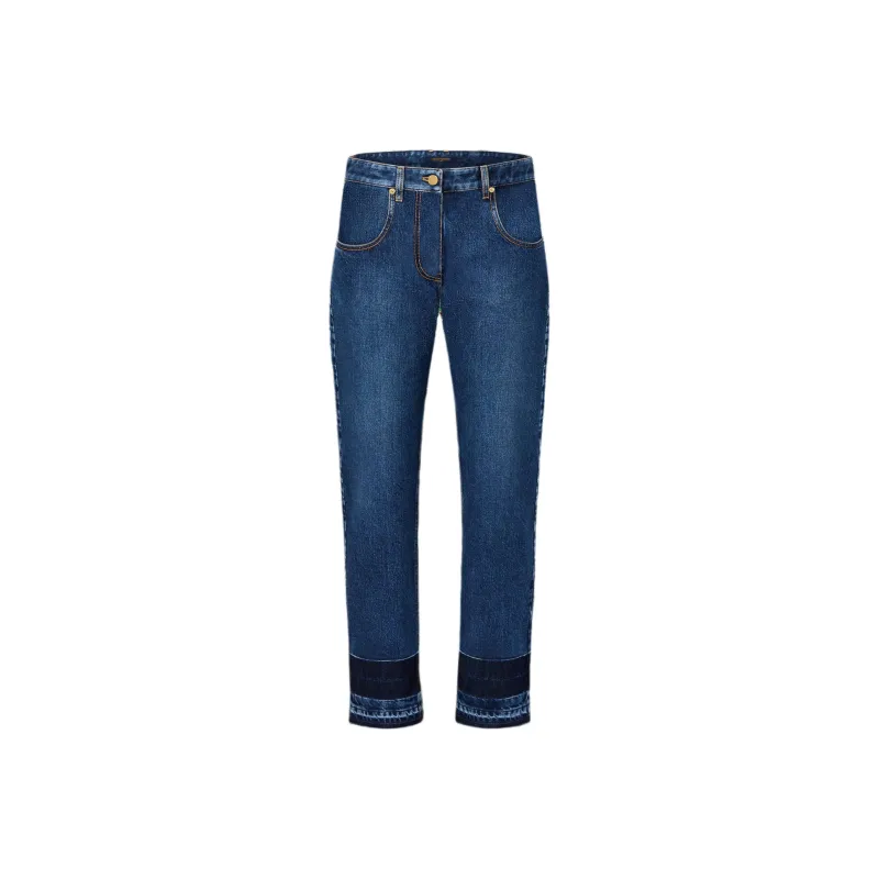 LOUIS VUITTON Washed Raw Denim Jeans-0