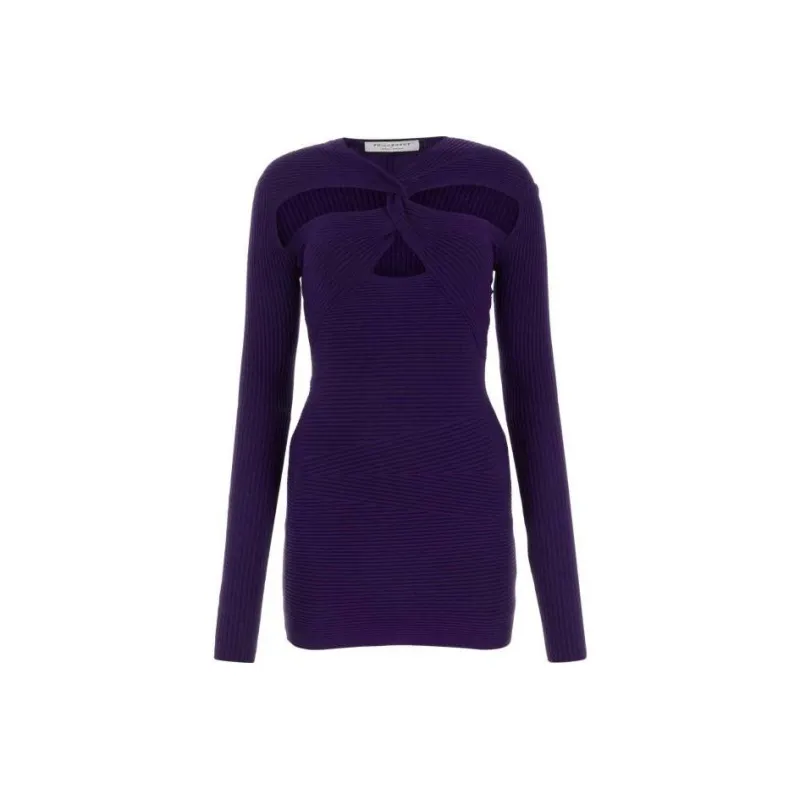 PHILOSOPHY DI LORENZO SERAFINI Long Sleeved Dresses Women's Purple-0