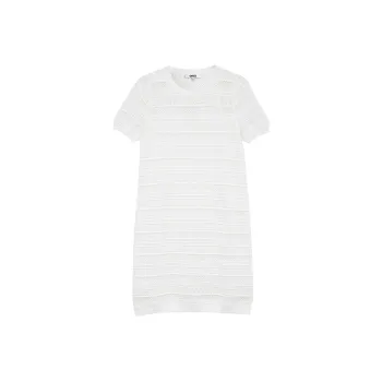 ONLY Short Sleeved Dresses Women's Snow Lotus White