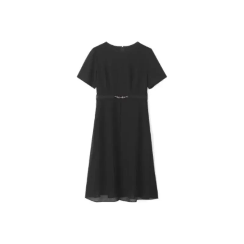 GOELIA Short Sleeved Dress Women's Black-0
