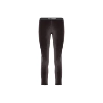 TOM FORD Stretch Lustrous Velour Signature Leggings