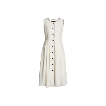 ROEYSHOUSE Sleeveless Dress Women's Ecru
