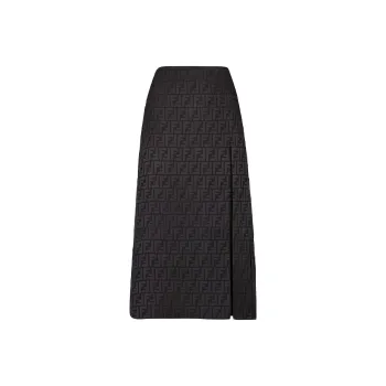 FENDI SS22 Midi Dress Women's Black