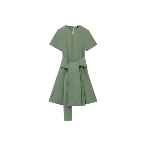 LOEWE Short Sleeved Dress Women's Green