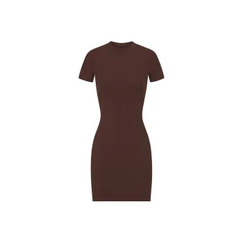 Skims Short-Sleeved Dresses Women's COCOA/Cocoa