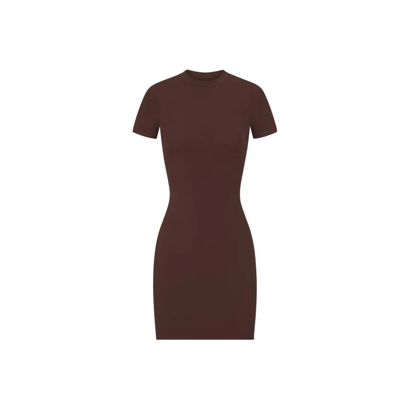 Skims Short-Sleeved Dresses Women's COCOA/Cocoa-0