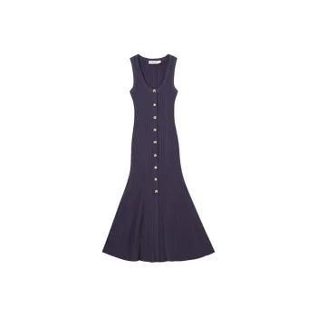 Self portrait Sleeveless Dress Women's Navy Blue