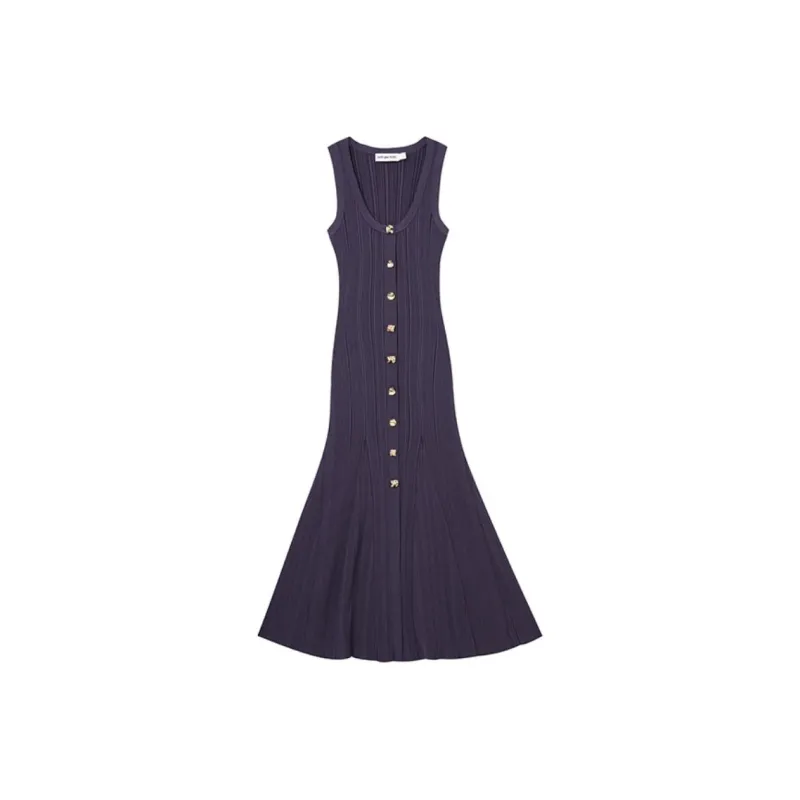 Self portrait Sleeveless Dress Women's Navy Blue-0