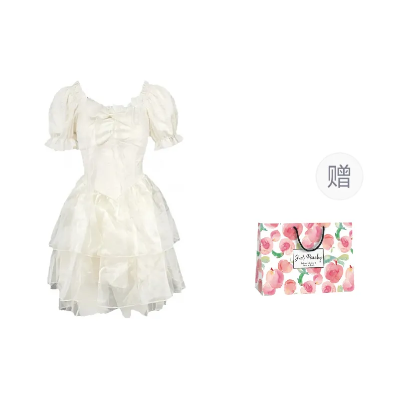 Qiuerle Short Sleeved Dress Women's-7