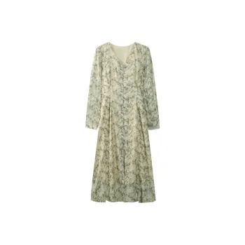THE SEA LIFE Long Sleeved Dress Women's Moss Green