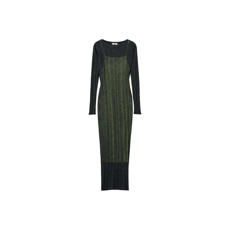 Twinset Ribbed knit Midi Dress-0