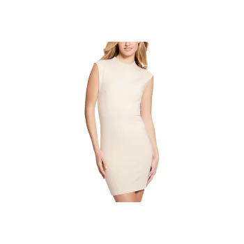 GUESS Val Sheath Dress Sleeveless Dress Women's Ecru