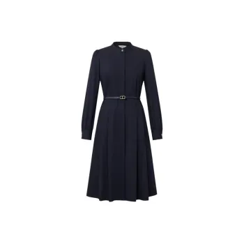 HAZZYS Long Sleeved Dresses Women's Navy Blue
