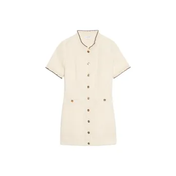 Sandro Short Sleeved Dress Women's White