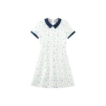 MRR&CO. Short Sleeved Dress Women's White