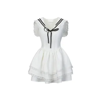 BDGU Short Sleeved Dress Women's White