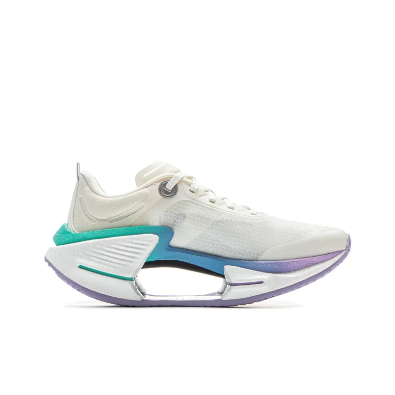 LiNing Shadow 3 ESSENTIAL Cushioning Support Rebound Low Top Casual Running Shoes Women's White Blue Purple-1
