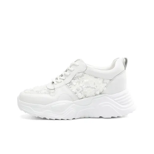 BOERDIQI Low Top Casual Shoes Women's White