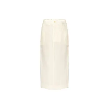 Jacquemus Casual Long Skirts Women's Cream