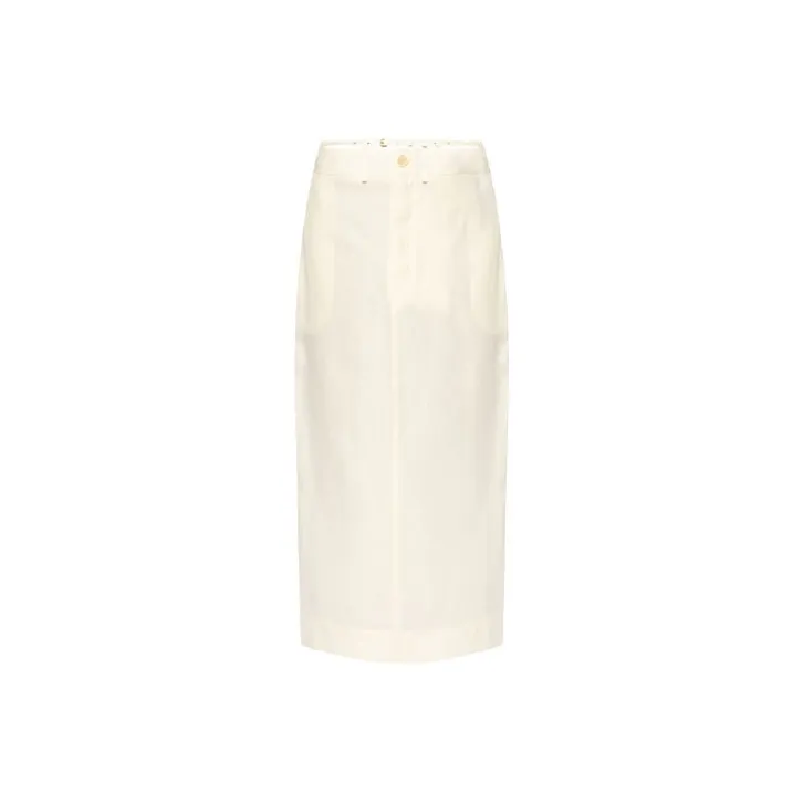 Jacquemus Casual Long Skirts Women's Cream-0