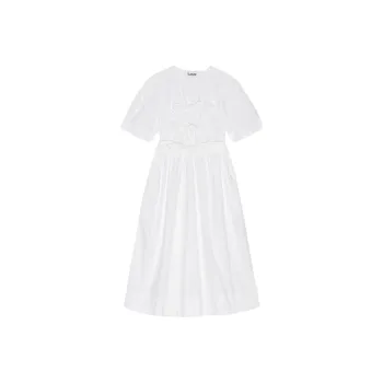 GANNI Bow detailing Dress