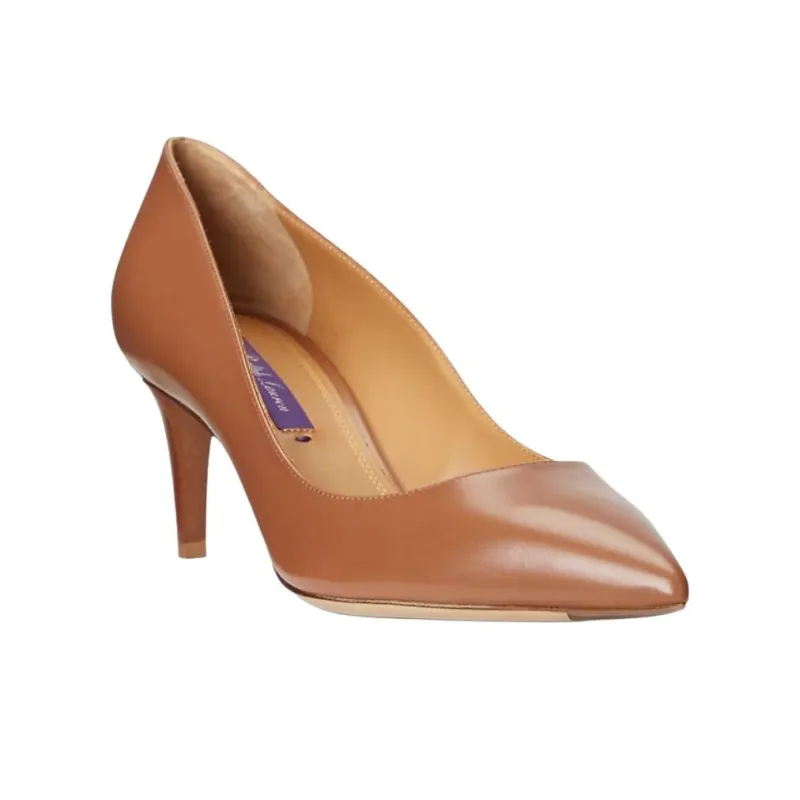 Polo Ralph Lauren Dinah Slim Heel High Heels 6cm Women's Brown-2