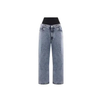 Alaia Knit Band Denim Jeans
