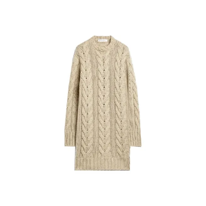 MaxMara Long Sleeved Dress Women's Khaki-0