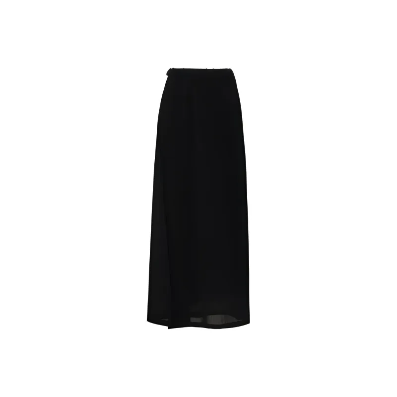 Y 3 Casual Long Skirts Women's Black-0