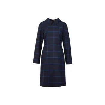 BARBOUR Marlene Dress Long-Sleeved Dresses Women's Navy Blue
