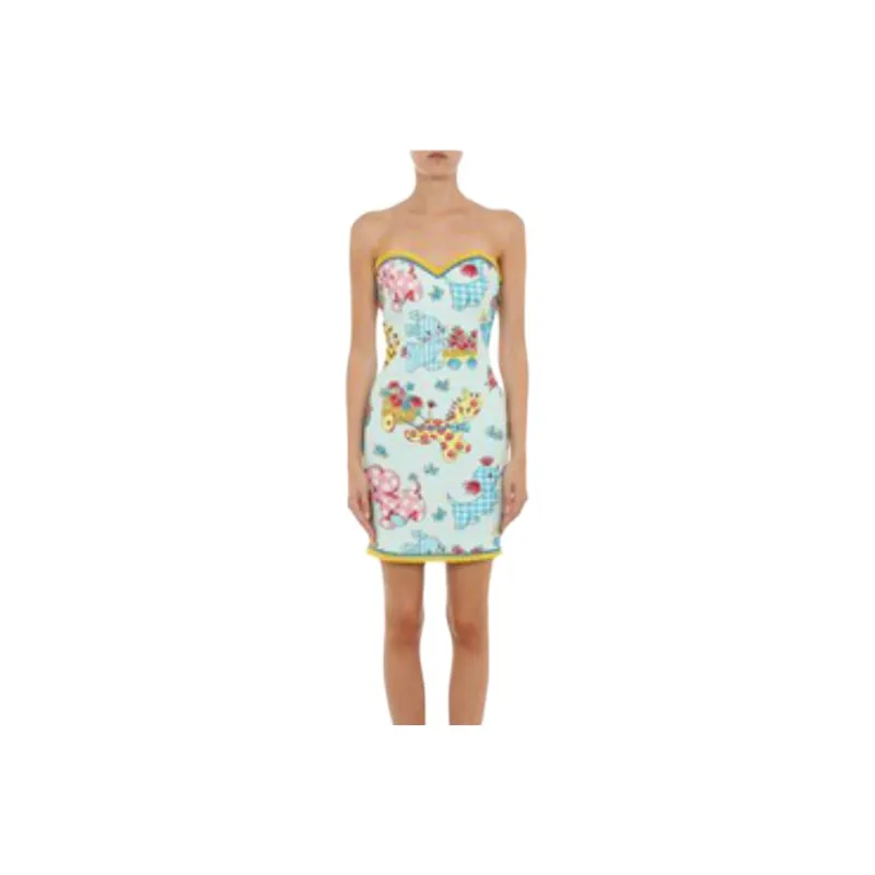 MOSCHINO Sleeveless Dress Women's Multicolor-0