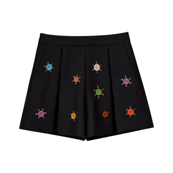 NancyCavally Casual Shorts Women's Black
