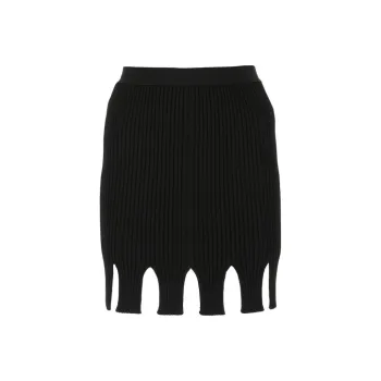 Bottega Veneta Casual Short Skirts Women's Black