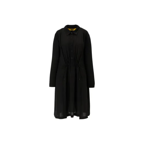 Onitsuka Tiger Long-Sleeved Dresses Women's Black