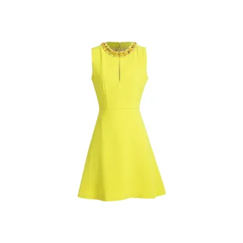 LIZZY Sleeveless Dress Women's Mustard Yellow