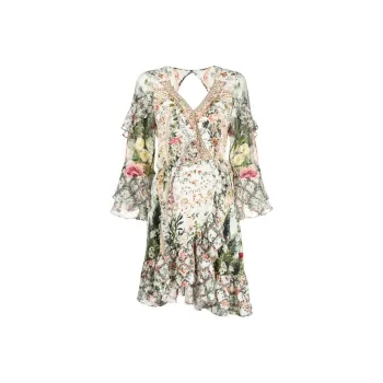 Camilla Renaissance Romance Silk Wrap Minidress