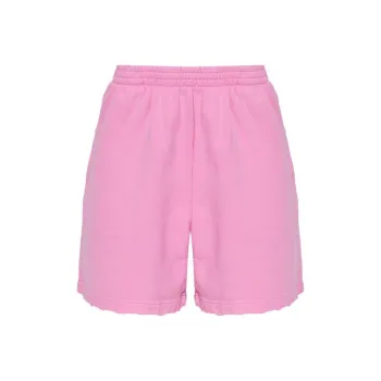 Balenciaga Frayed Edge Elastic Waist Shorts