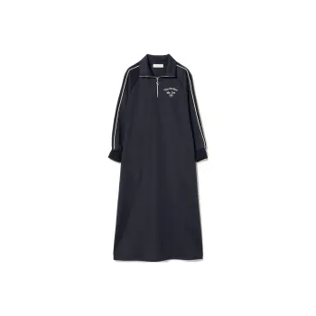 Beams Long Sleeved Dress Women's Blue