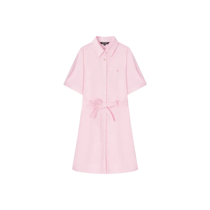 Teenie Weenie Short Sleeved Dress Women's Pink-0