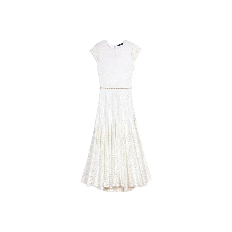 Maje Crochet knit Maxi Dress-0