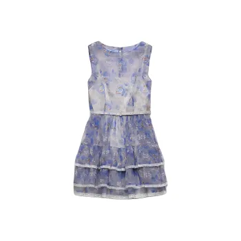 PRADA Floral print Chiffon Minidress
