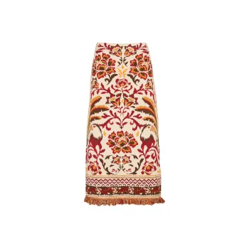 Farm Rio Cream Toucans Skirt
