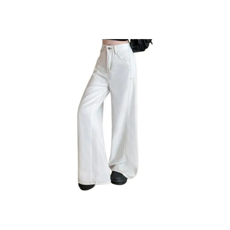 Icicofficial Jeans Women's White Jeans-0