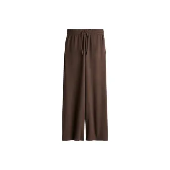 H&M Knitted Sports Pants Women's Dark Brown