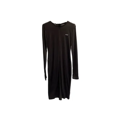 MIU MIU Silk Jersey Dress Nero