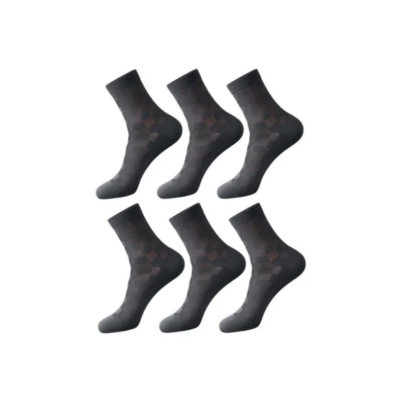 LUYOUYE Mid Calf Socks Men's 6 Pack-1