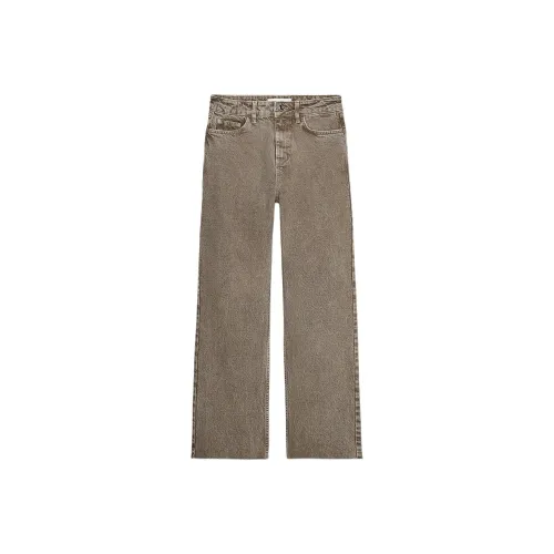 ZARA Jeans Women's Zebra Print Brown