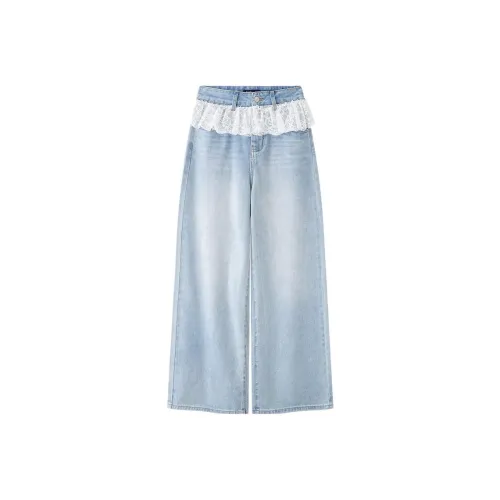 Three Blessings Jeans Women's Denim Light Blue