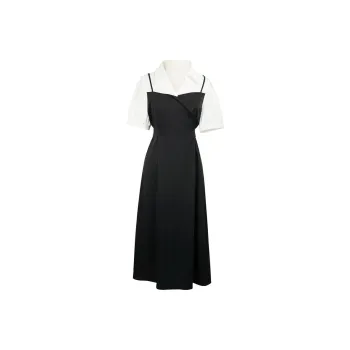 3COLOUR Short-Sleeved Dresses Women's Black White