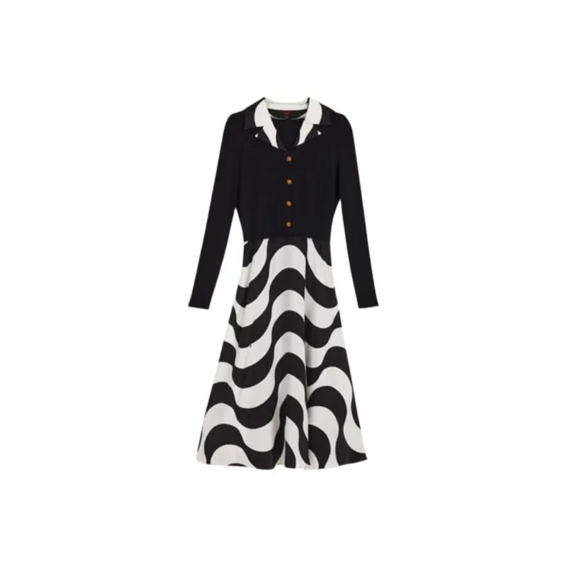 Yiner Long Sleeved Dresses Women's Cream White-0